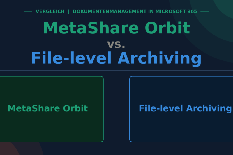 MetaShare Orbit vs. Microsoft 365 File-Level Archiving